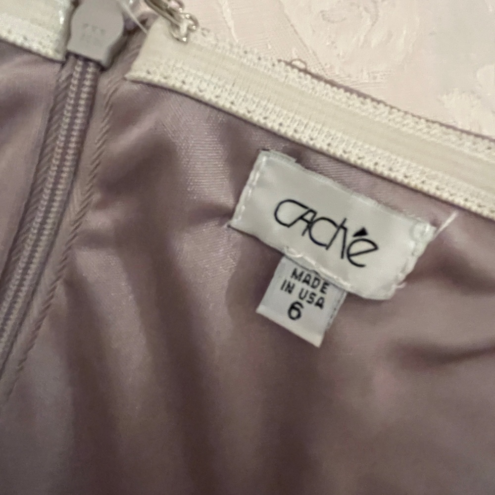 Cache silver strapless dress in size 6 - Picture 4 of 6